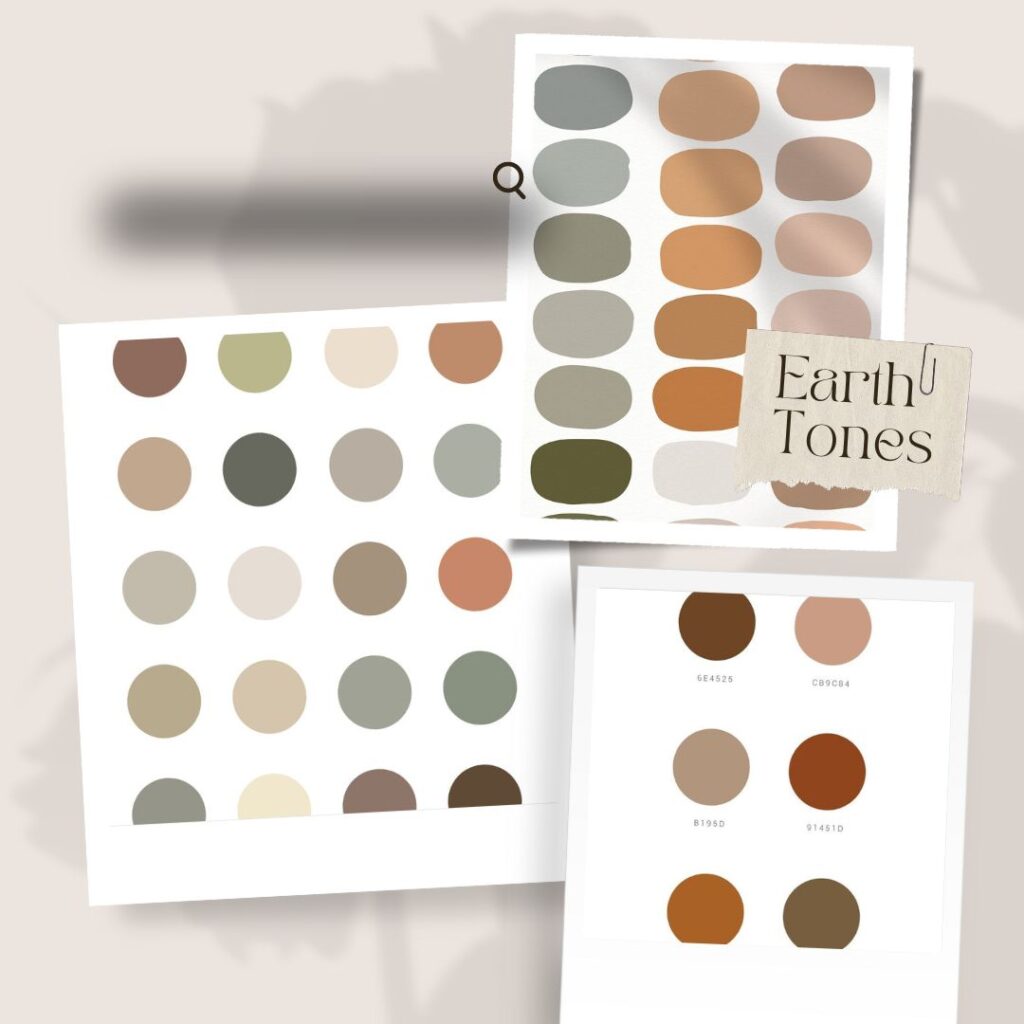 Earth tone clothing color examples for a family spring photoshoot. 